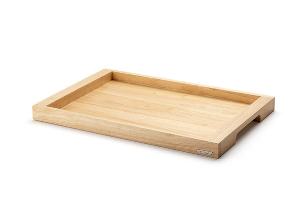 -Continenta- Tablett rechteckig "Gummibaumholz" 54x36x4,3cm