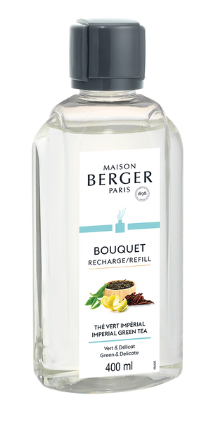 -Maison Berger Paris- Bouquet, "Thé vert Impérial/Köstlicher Grüner Tee" Raumduft Diffuser, 125ml