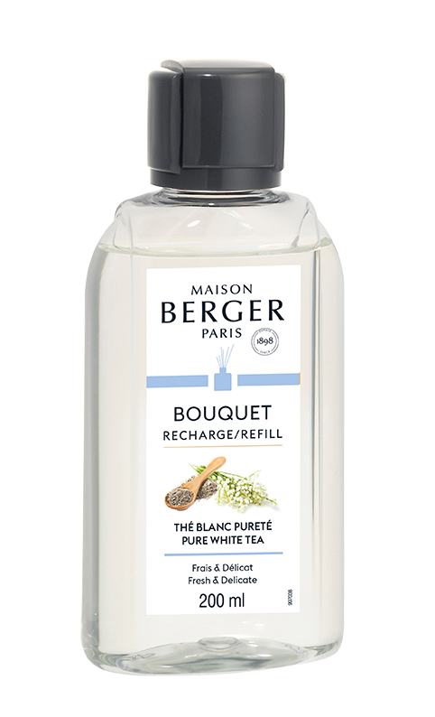 -Maison Berger Paris- Bouquet Refill, "Aromatischer Weißer Tee", Raumduft Diffuser, 200ml