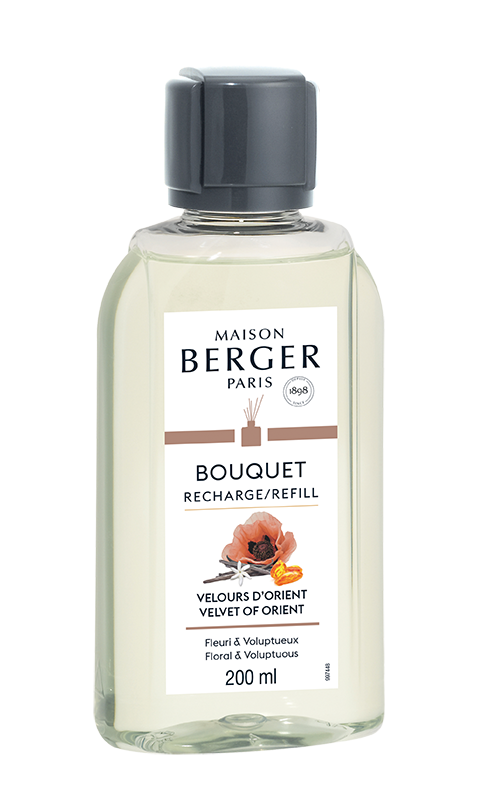 -Maison Berger Paris- Bouquet Refill "Velours d'Orient/Samt aus dem Orient", Raumduft Diffuser, 200ml