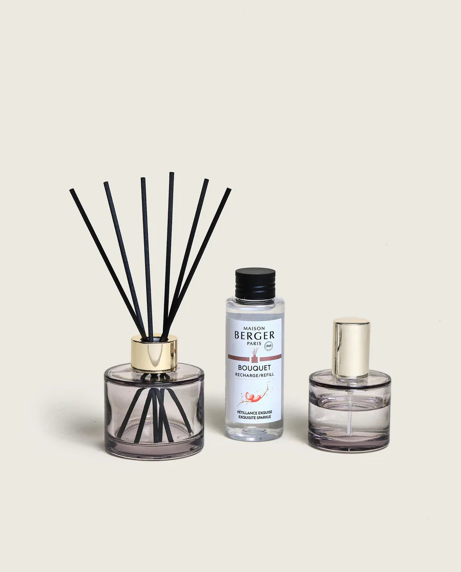 -Maison Berger Paris- "Rosalie" Pétillance Exquise/Sprudelnde Lebensfreude, Raumduft Set Diffuser + Raumspray -
