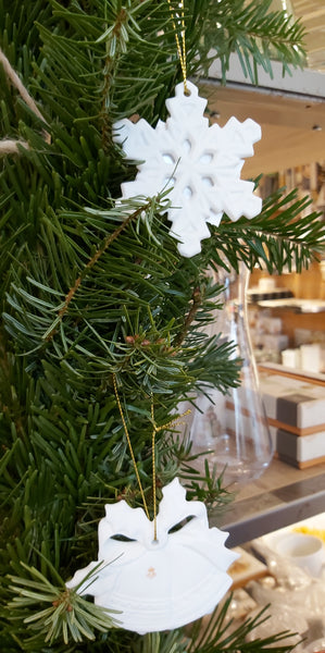 -Unterweißbacher Werkstätten für Porzellankunst- Weihnachtsanhänger, Stern 7,5cm