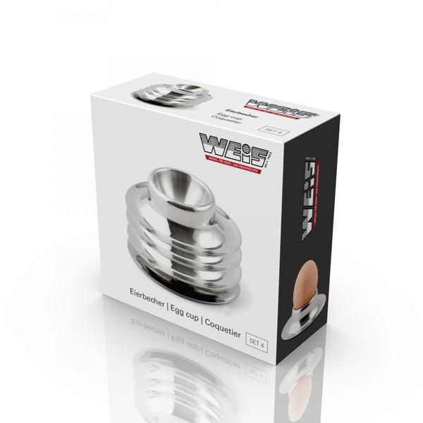-Karl Weis- Eierbecher 4-tlg Set, Edelstahl
