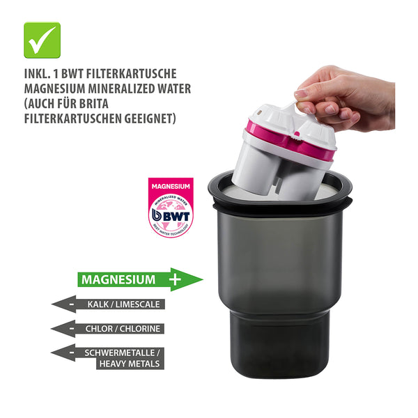 -GEFU- "PURALIS" Tischwasserfilter inkl. 1x Filterkartusche