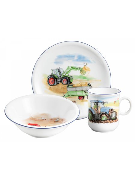 -Seltmann Weiden- Compact Porzellan Kinder-Set 3-teilig Mein Traktor