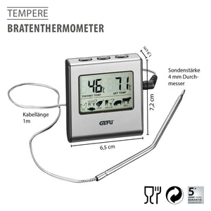 -GEFU- "TEMPERE" Digitales Bratenthermometer