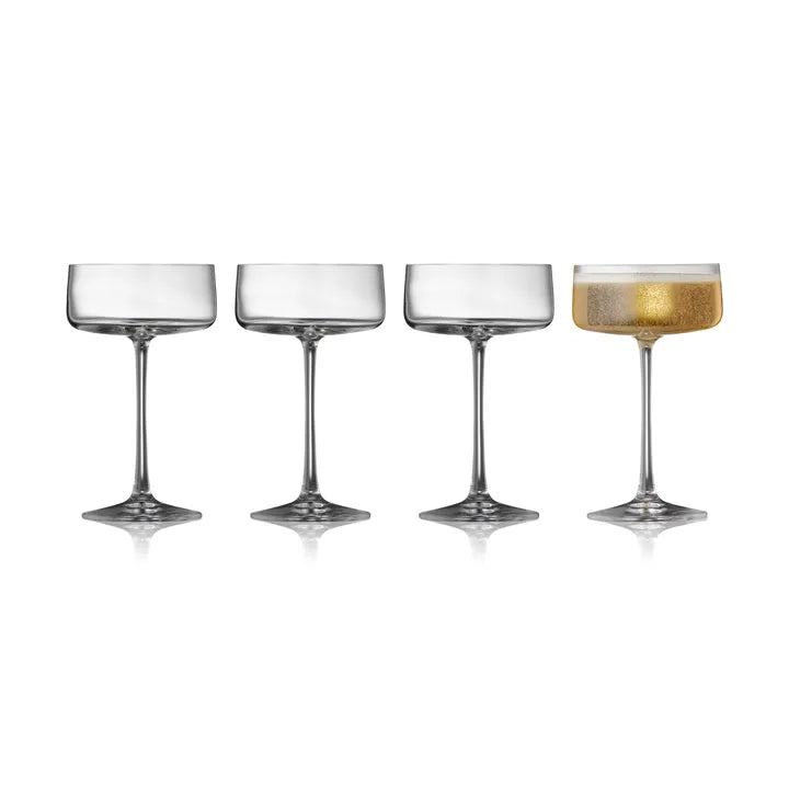 -Lyngby Glas- "Zero" Champangnerschale, 4er-Set je 26cl