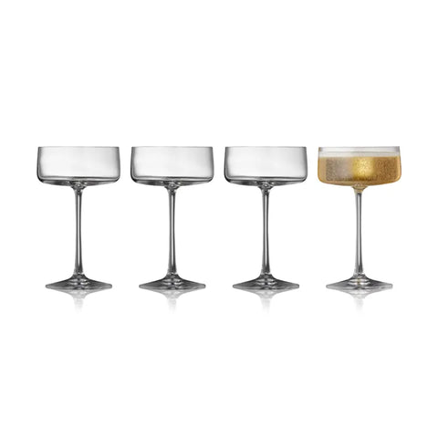 -Lyngby Glas- "Zero" Champangnerschale, 4er-Set je 26cl