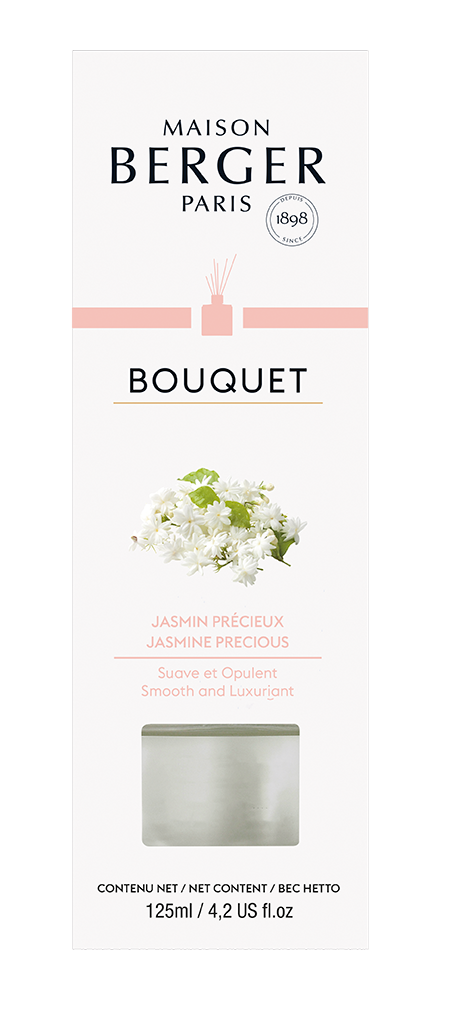 -Maison Berger Paris- Bouquet, "Edler Jasmin/Jasmin Précieux", Raumduft Diffuser, 125ml