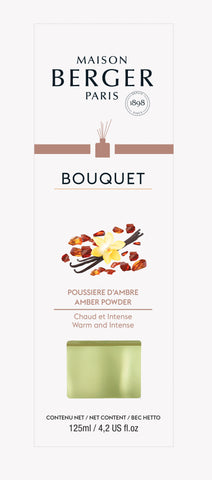 -Maison Berger Paris- Bouquet, "Pudriger Amber/Poussière d'Ambre", Raumduft Diffuser, 125ml