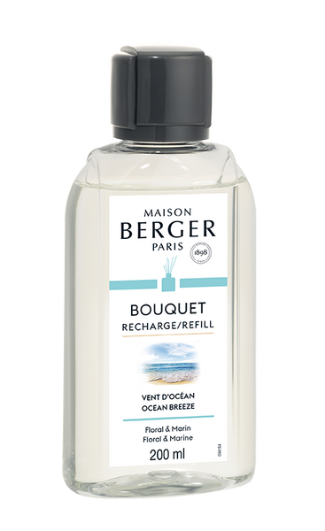 -Maison Berger Paris- Bouquet Refill "Vent d'Océan/Frische Ozeanbrise", Raumduft Diffuser, 200ml