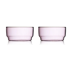 -Lyngby Glas- "Torino" Glasschalen Rosa, Blau, Grün 2er-Set je 50cl