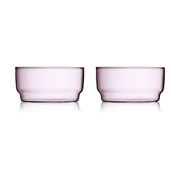 -Lyngby Glas- "Torino" Glasschalen Rosa, Blau, Grün 2er-Set je 50cl