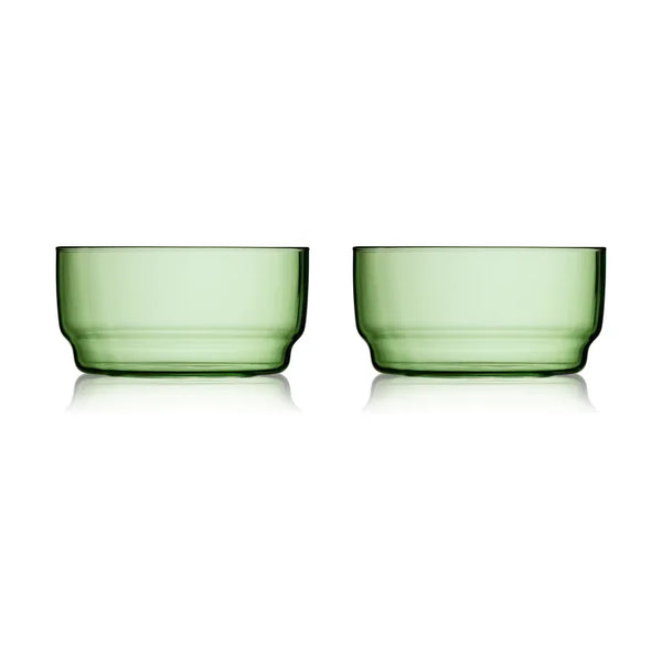 -Lyngby Glas- "Torino" Glasschalen Rosa, Blau, Grün 2er-Set je 50cl