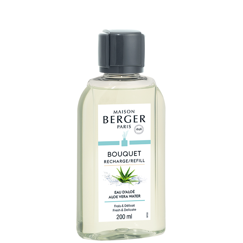 -Maison Berger Paris- Bouquet Refill "Eau d'Aloé/Frische der Aloe Vera", Raumduft Diffuser, 200ml