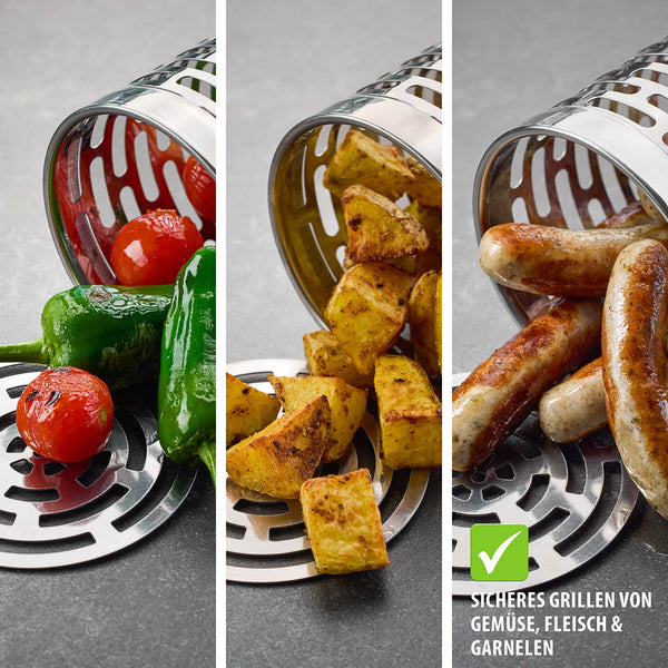 -GEFU- "DELUXE BBQ" Rollgrillkorb 30,5cm Edelstahl