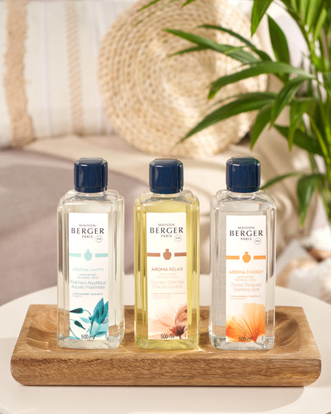 -Maison Berger Paris- "Aroma Happy" Fraîcheur Aquatique/Aquatic Freshness 500ml