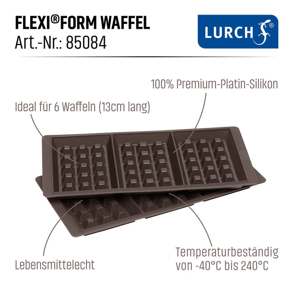 -LURCH- FlexiForm Waffel 29x14,5cm 3fach 2er Set