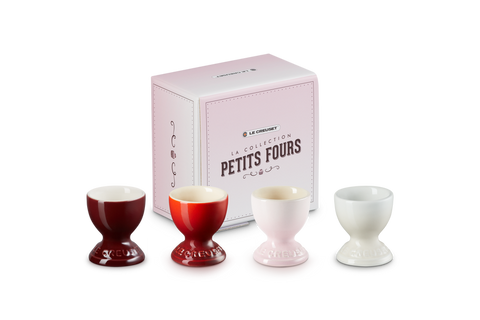 -Le Creuset- "Petits Fours" 4er-Set Eierbecher aus Steinzeug