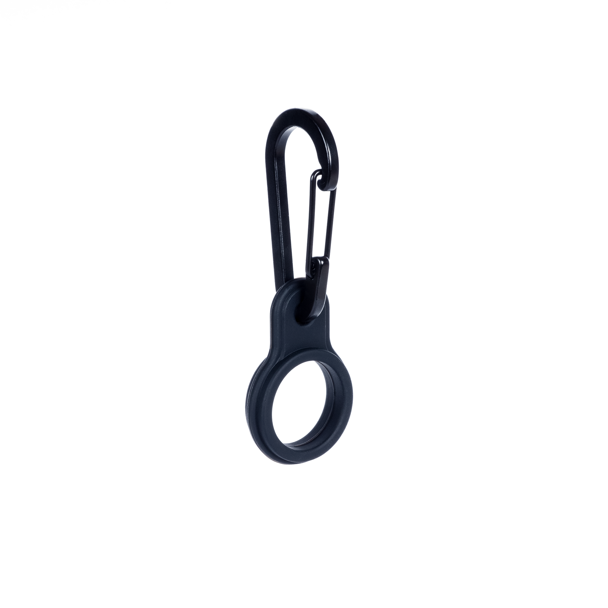 -Lurch- Isolier-Flaschen Bottle Clip, für 0,5L und 0,75L Flaschen, schwarz Silikonflaschenring mit Karabinerhaken