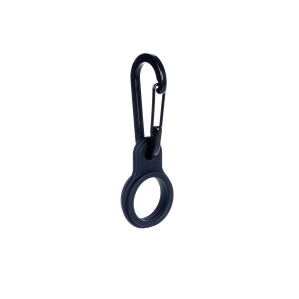 -Lurch- Isolier-Flaschen Bottle Clip, für 0,5L und 0,75L Flaschen, schwarz Silikonflaschenring mit Karabinerhaken