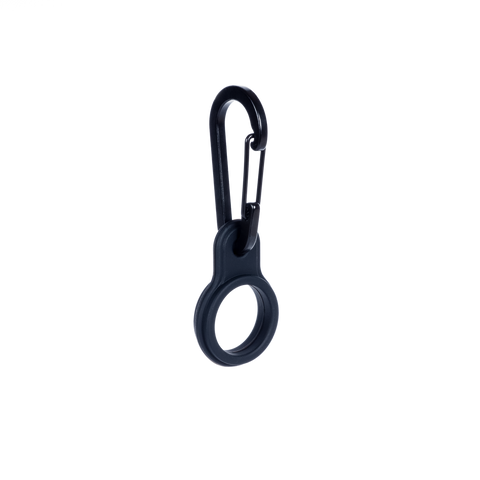-Lurch- Isolier-Flaschen Bottle Clip, für 0,5L und 0,75L Flaschen, schwarz Silikonflaschenring mit Karabinerhaken