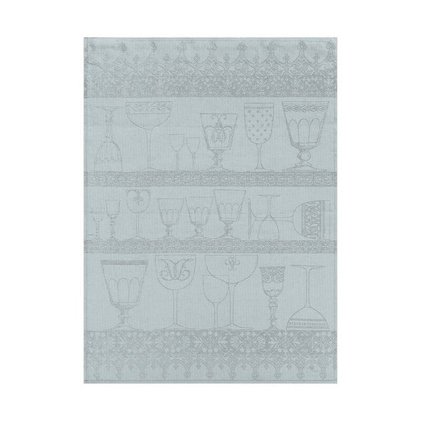 -Le Jacquard Francais- Geschirrtuch 80x60cm "Essuie Verres CRISTAL" 100% Leinen