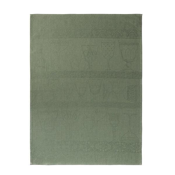 -Le Jacquard Francais- Geschirrtuch 80x60cm "Essuie Verres CRISTAL" 100% Leinen