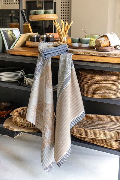 -Le Jacquard Francais- Geschirrtuch 80x60cm "Dune Rayures" 100% Baumwolle