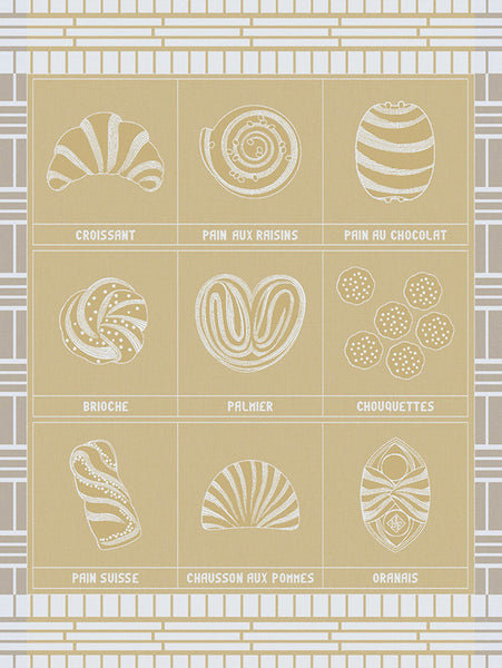 NEU -Le Jacquard Francais- "Haute Viennoiserie" Geschirrtuch 80x60cm in drei Farben