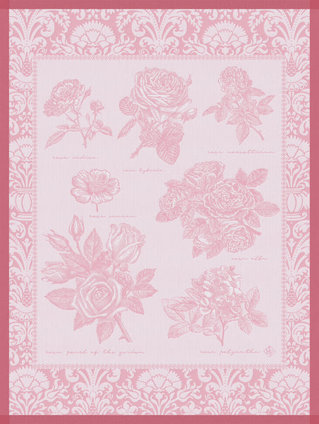 -Le Jacquard Francais- Geschirrtuch "Jardin des Roses" 60x80cm Baumwolle