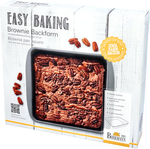 -RBV Birkmann- "Easy Baking" Brownie Backform 23x23cm -Marken-Antihaftbeschichtung-