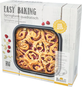 -RBV Birkmann- "Easy Baking" Springform Quadratisch 24cm x 24cm -Marken-Antihaftbeschichtung-